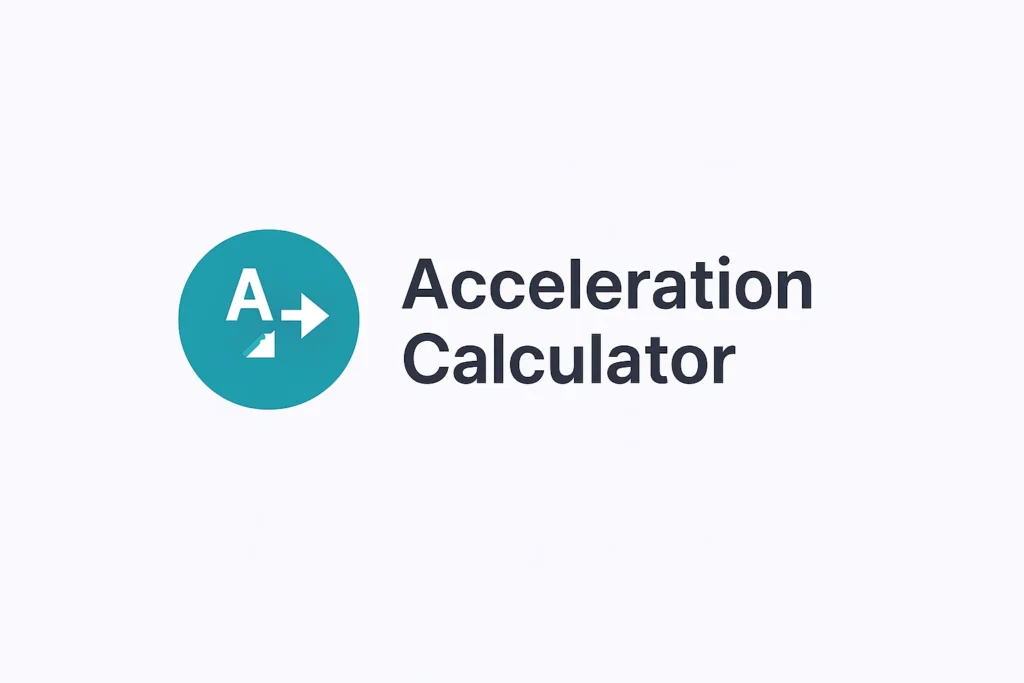 Acceleration Calculator
