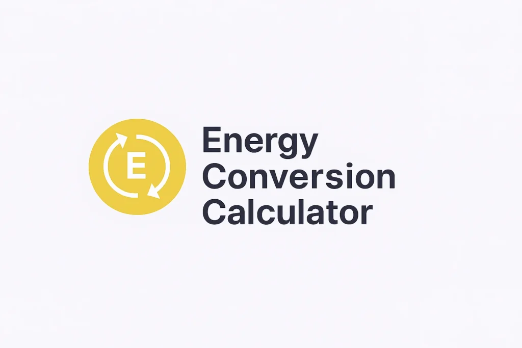 Energy Conversion Calculator